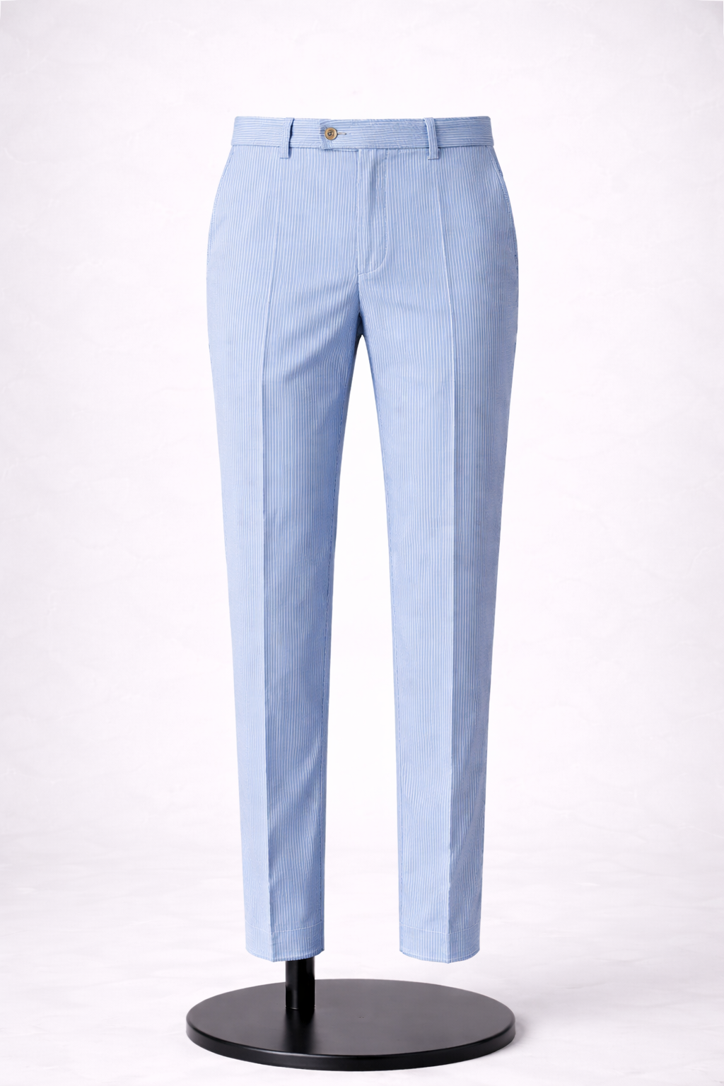 Blue Seersucker Trousers