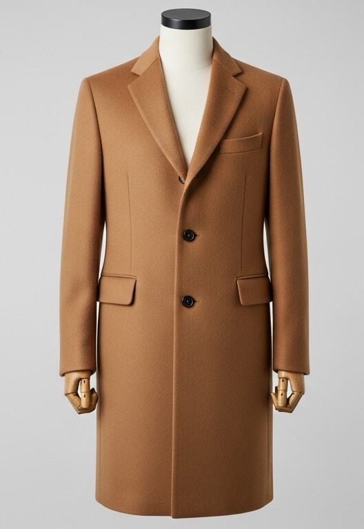 Camel Cashmere Overcoat