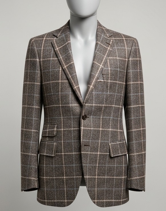 Checked Tweed Blazer